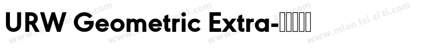 URW Geometric Extra字体转换